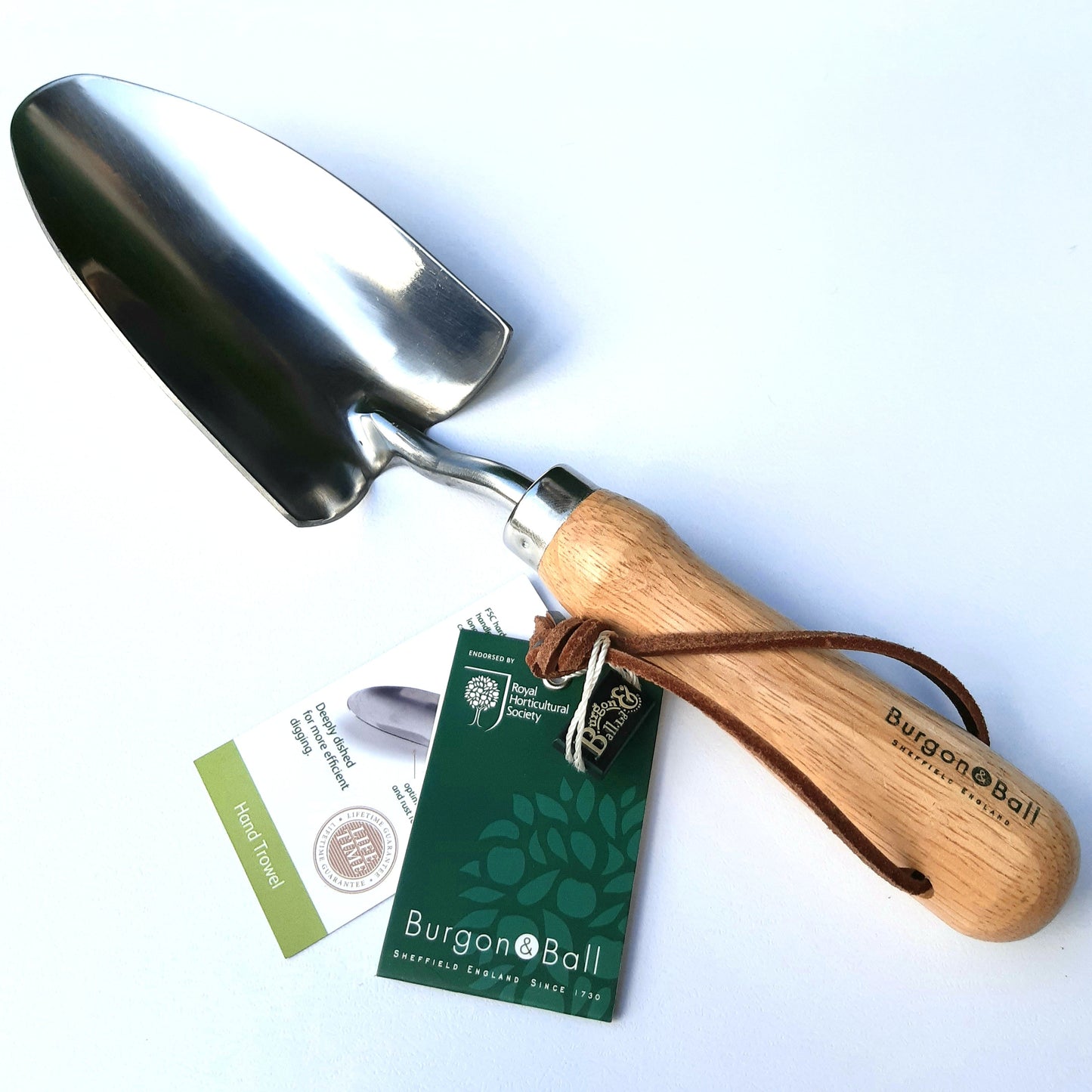 Burgon & Ball RHS Stainless Steel Hand Trowel - Hollyhock Hill