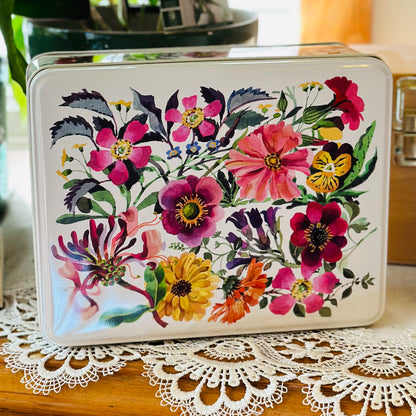 ‘Garden Flowers' by Emma Bridgewater Large Rectangular Tin