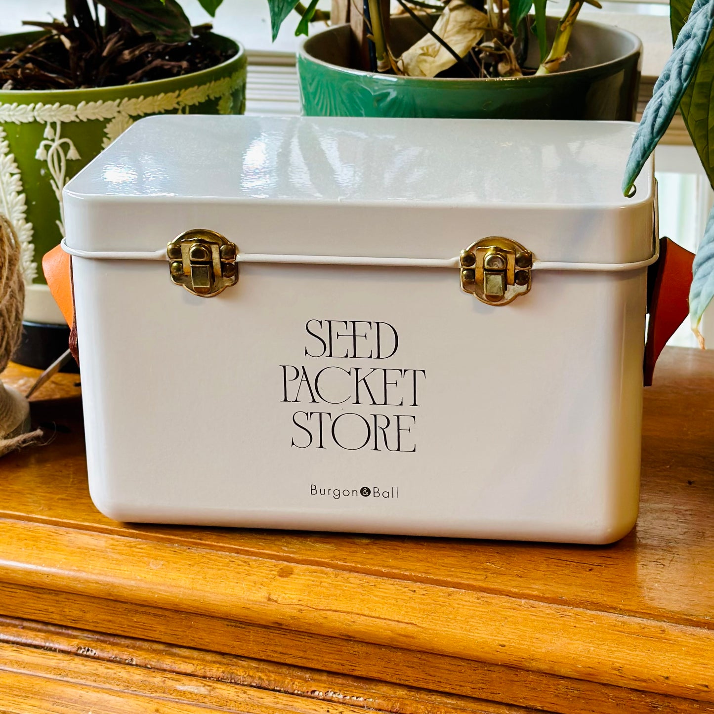 NEW Burgon & Ball Seed Packet Storage Tin- Mushroom