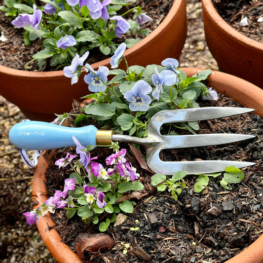 Burgon and Ball - Collector Series - Hand Fork - Sky Blue