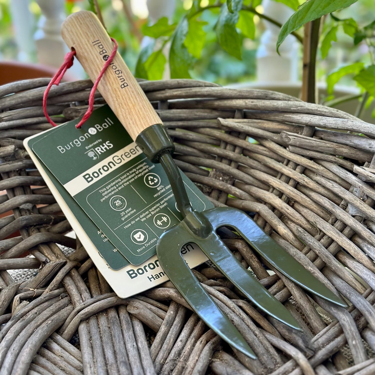 Burgon and Ball RHS BoronGreen Hand Fork