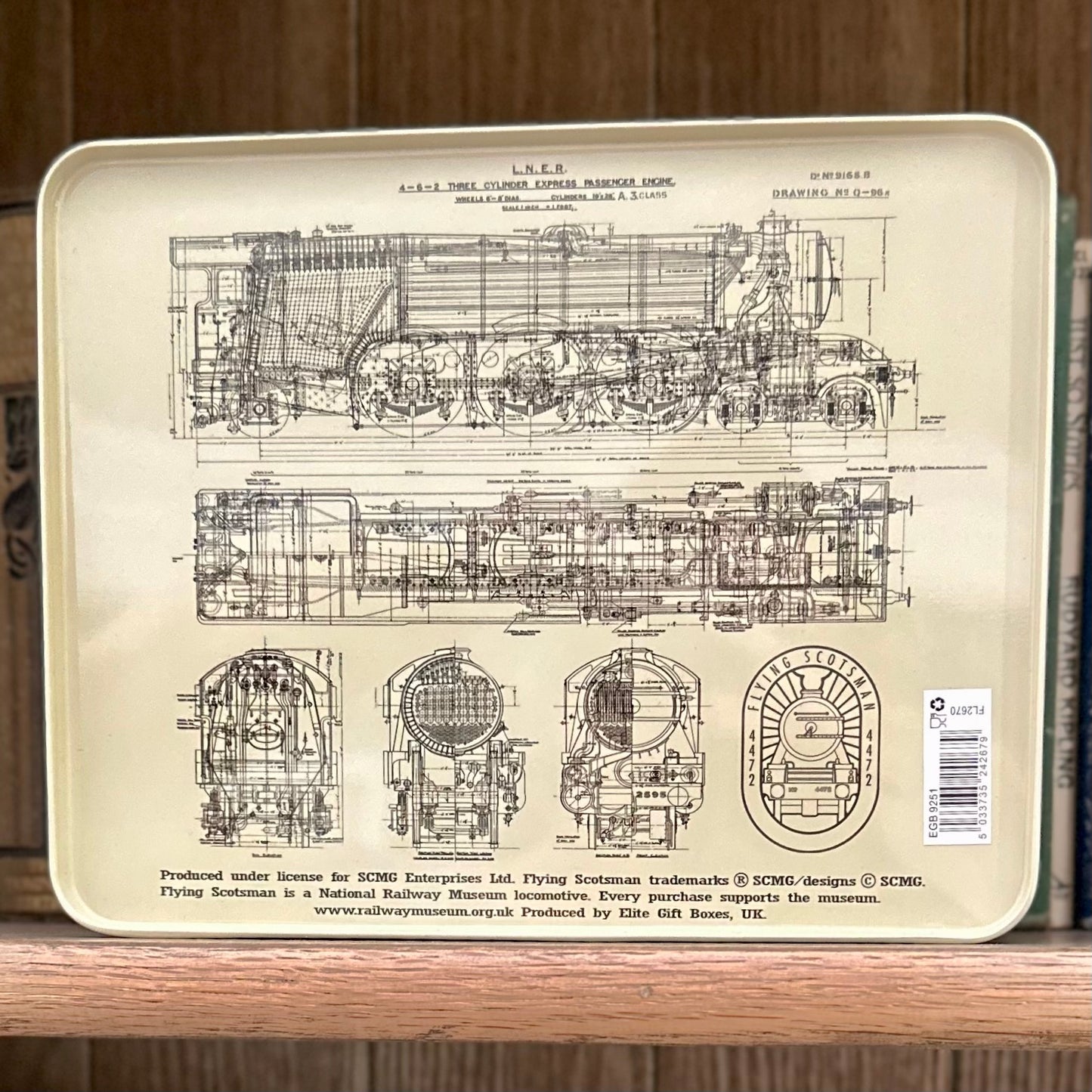 'Flying Scotsman' Large Collectable Tin