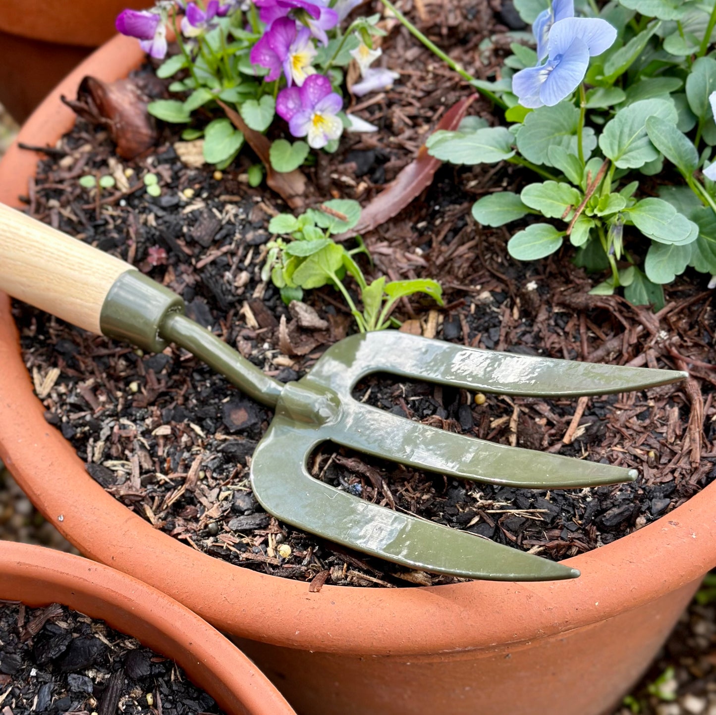 Burgon and Ball RHS BoronGreen Mid Handled Fork - Ballarat Delivery Only