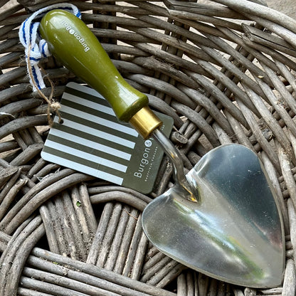 Burgon and Ball - Collector Series - Planting Trowel - Olive Green