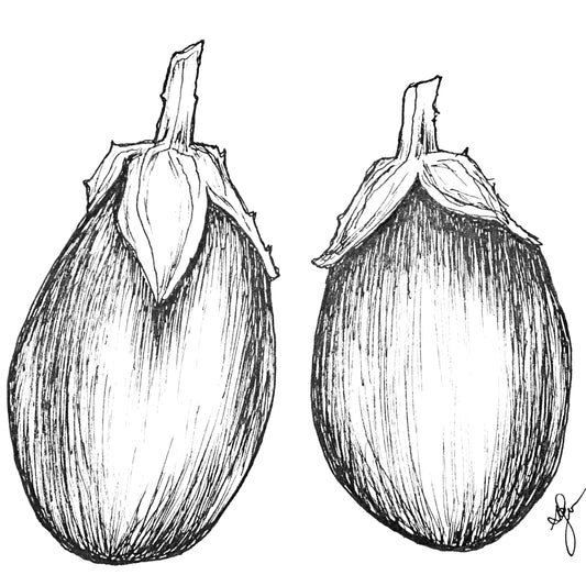 Potted Eggplant Plant - Ballarat Only