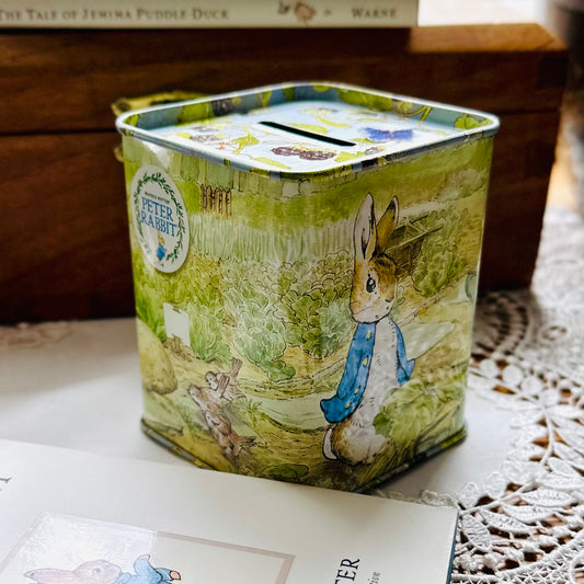 Peter Rabbit by Beatrix Potter Collectable Tin Money Box