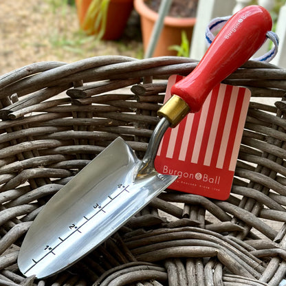 Burgon and Ball - Collector Series - Transplanting Trowel - Coral Red