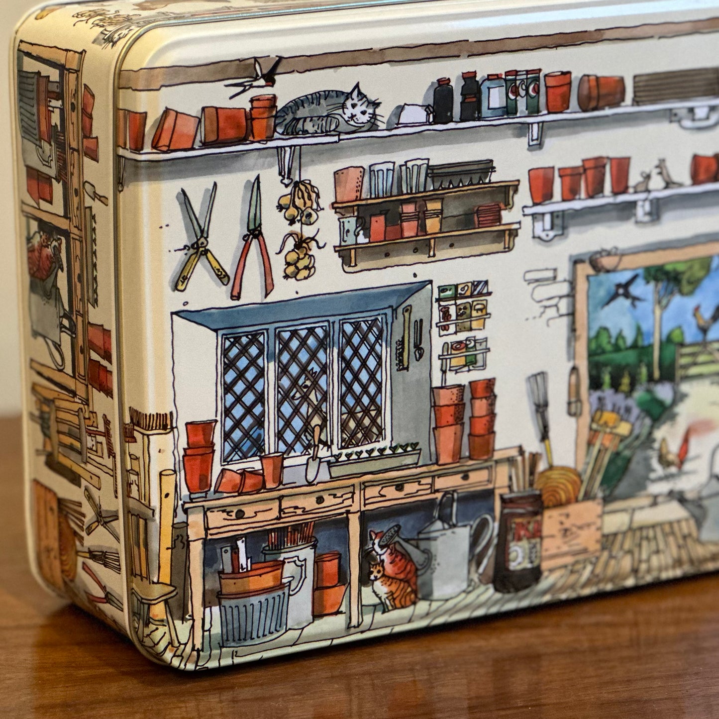 'The Potting Shed' by Emma Bridgewater Large Rectangle Tin