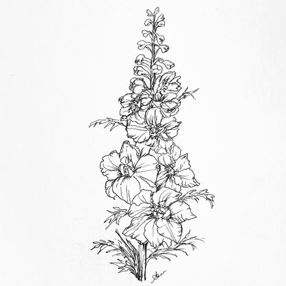 Larkspur Imperial 'Blue Bell' Seeds