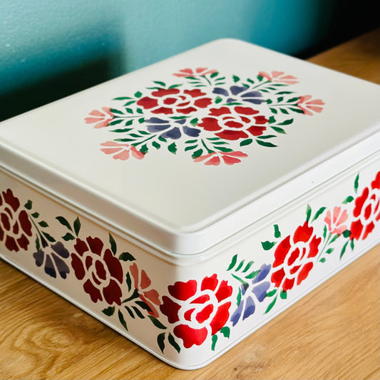 'Antique Rose' by Emma Bridgewater Large Collectable Tin - Hollyhock Hill
