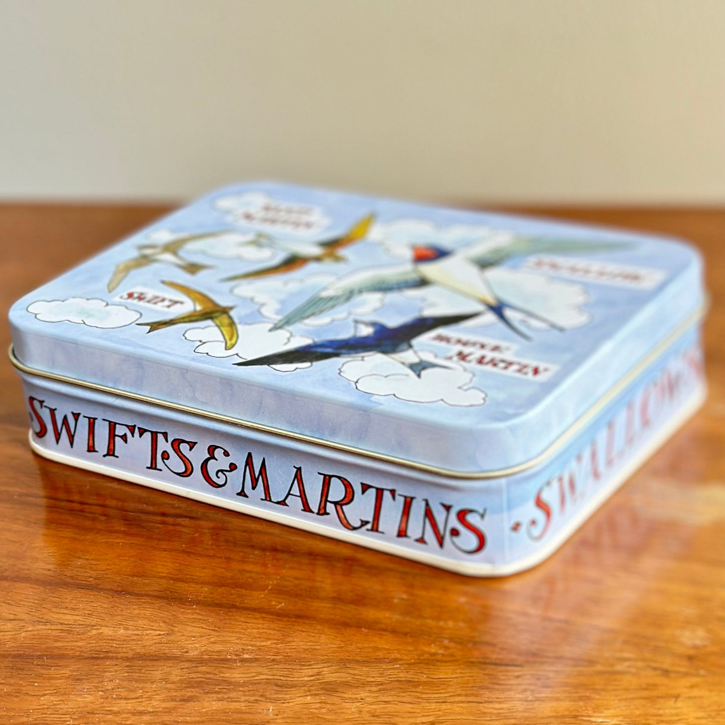 'Bird Families' by Emma Bridgewater Small Rectangle Tin - Hollyhock Hill