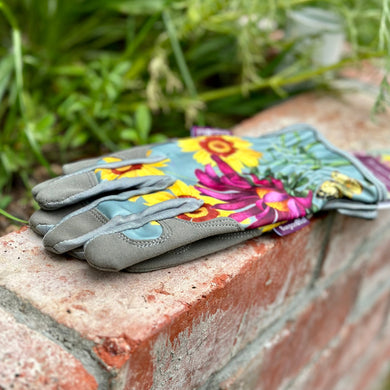 Burgon & Ball RHS Asteraceae Collection Gardening Gloves - Hollyhock Hill