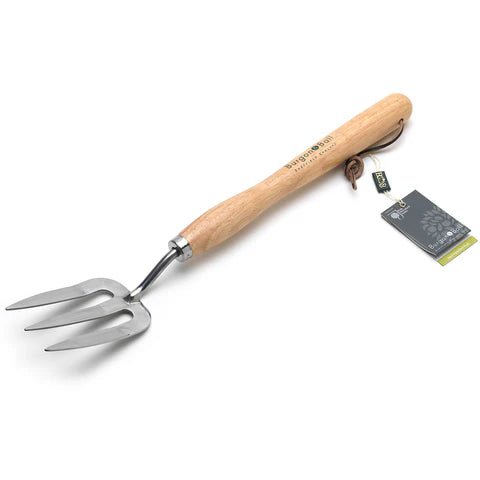 Burgon & Ball RHS Stainless Steel Mid - handled Fork - Hollyhock Hill