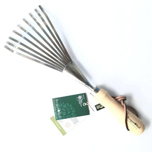 Burgon & Ball RHS Stainless Steel Shrub Rake - Hollyhock Hill