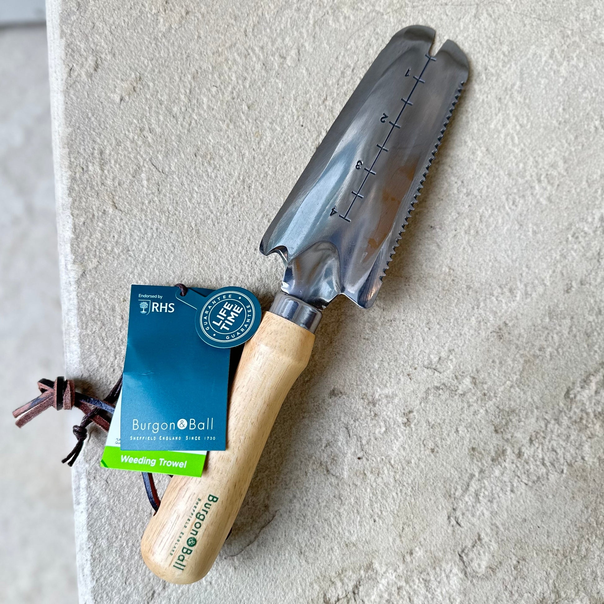 Burgon & Ball RHS Stainless Steel Weeding Trowel - Hollyhock Hill