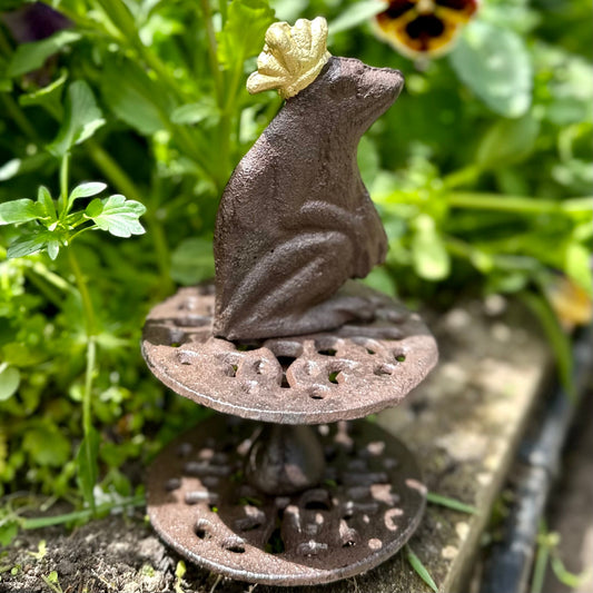 Esschert Design Cast Iron Hose Guide - The Frog Prince - Hollyhock Hill