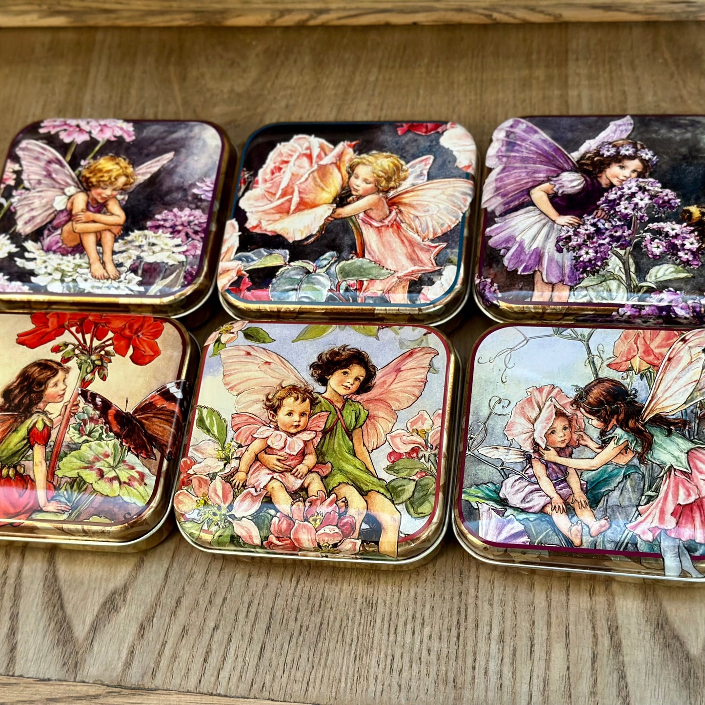 Flower Fairy Pocket Collectable Tin - Hollyhock Hill