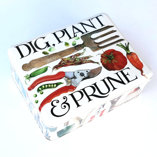 'Gardening Tools' by Emma Bridgewater Large Rectangle Tin - Hollyhock Hill