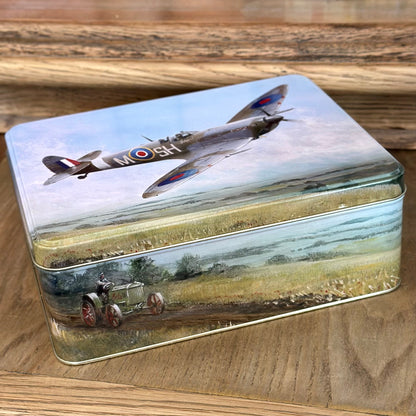 Supermarine Spitfire 'Time for Home' Large Collectable Tin - Hollyhock Hill