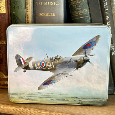 Supermarine Spitfire 'Time for Home' Large Collectable Tin - Hollyhock Hill