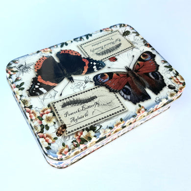 'Vintage Butterflies' by Elite Gift Boxes Small Rectangle Tin - Hollyhock Hill