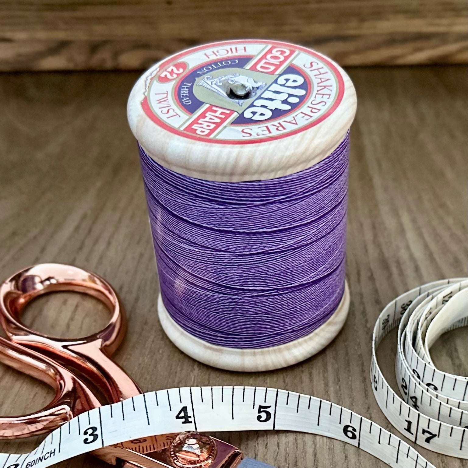 Vintage Cotton Reel Collectable Tin - Hollyhock Hill
